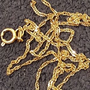 14k gold necklace 16" inches